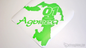 Наклейка на авто "Регион 01. Адыгея"