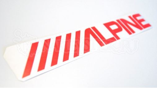 Наклейка на авто  "Alpine"