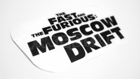 Наклейка на авто "Московский дрифт"