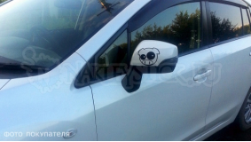 Наклейка на авто "Subaru pig manga mascot"