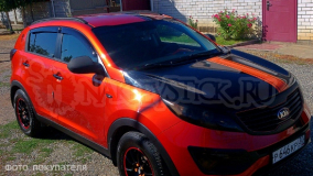 Набор наклеек спортивных полос на автомобиль Kia Sportage, вид 1