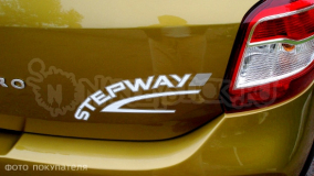 Наклейка "Stepway" на Рено, двухцветная