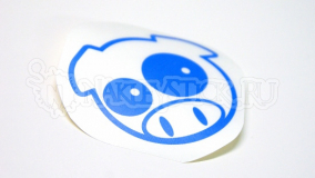 Наклейка на авто "Subaru pig manga mascot"