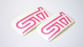 Наклейка "STI" на Субару
