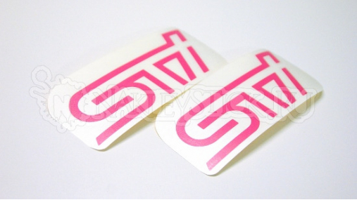 Наклейка "STI" на Субару