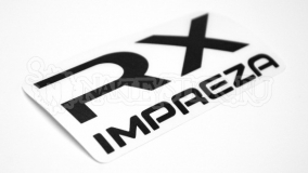 Наклейка на авто "Impreza RX"