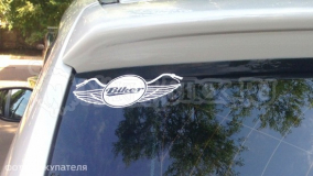 Наклейка на авто "Biker"