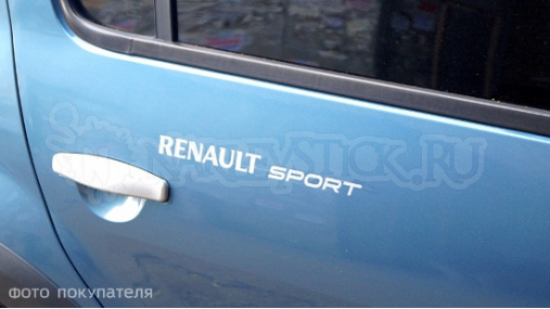 Наклейка на авто "Renault sport"