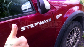 Наклейка на двери "Renault Stepway", двухцветная