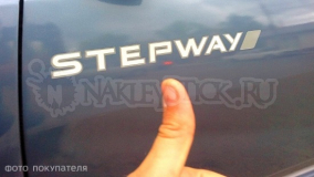Наклейка на двери "Renault Stepway", двухцветная