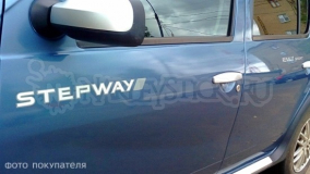 Наклейка на двери "Renault Stepway", двухцветная