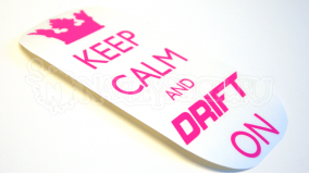 Наклейка на авто "Keep calm and drift on"