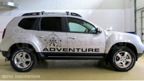 Наклейка на авто "Duster Adventure", 2шт