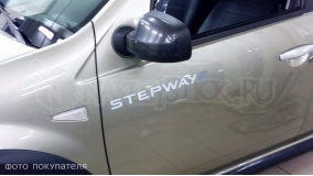 Наклейка на двери "Renault Stepway", двухцветная