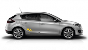 Комплект наклеек "Renault sport" автомобиль Рено, вид 2