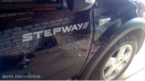Наклейка на двери "Renault Stepway", двухцветная