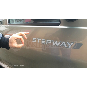 Наклейки на двери "Renault Stepway", двухцветные, 2 шт