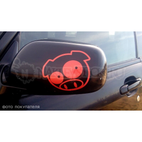 Наклейка на авто "Subaru pig manga mascot"