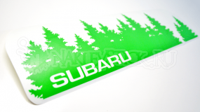 Наклейка на авто "Subaru лес"