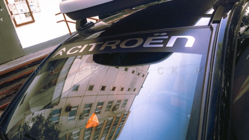 Наклейка полоса "Citroen" на лобовое стекло