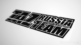 Наклейка на авто "Taz Team Russia"