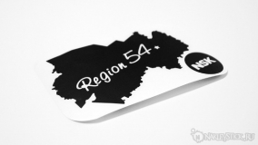 Наклейка на авто "Регион 54. Новосибирск"