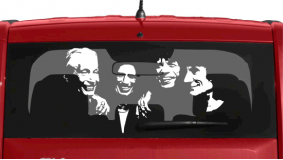 Наклейка на авто "The Rolling Stones"