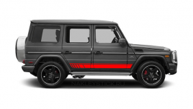 Акцентные полосы на борт Mercedes-Benz G-class Gelandewagen, вид 1