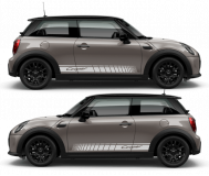Спортивные полосы на двери Mini Cooper