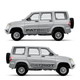 Комплект наклеек на УАЗ "PATRIOT"