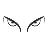 Наклейка на авто "Глаза. Взгляд филина"