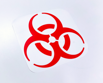 Наклейка на авто "Заражение. Biohazard"