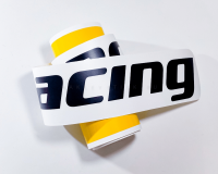 Наклейка полоса "Honda racing" на лобовое стекло 130 х 18 см