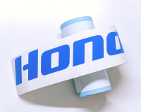 Наклейка полоса "Honda racing" на лобовое стекло 130 х 18 см