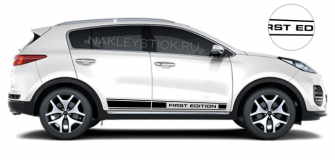 Спортивные полосы на автомобиль Kia Sportage, вид 2