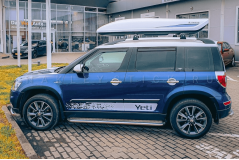 Комплект наклеек-полос на борт автомобиля Шкода Yeti, вид 2