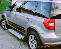 Комплект наклеек-полос на борт автомобиля Шкода Yeti, вид 2