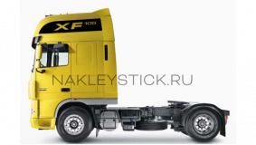 Комплект наклеек "XF 105" на автомобиль DAF, вид 2