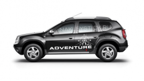 Наклейка на авто "Duster Adventure", 2шт
