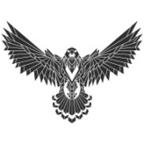 Наклейка на авто "Орёл расправил крылья"