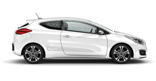 Спортивные полосы на Kia Cee'd GT, вид 2