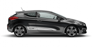 Спортивные полосы на Kia Cee'd GT, вид 2