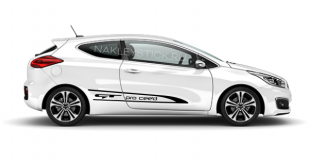 Акцентные полосы на Kia Pro Cee'd GT, вид 3