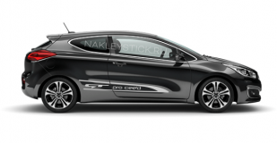 Акцентные полосы на Kia Pro Cee'd GT, вид 3