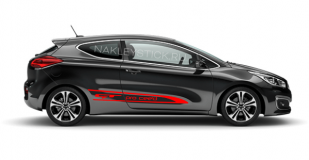 Акцентные полосы на Kia Pro Cee'd GT, вид 3