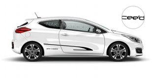Акцентные полосы на борт Kia Pro Cee'd, вид 4