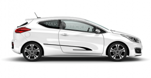 Акцентные полосы на борт Kia Pro Cee'd, вид 4