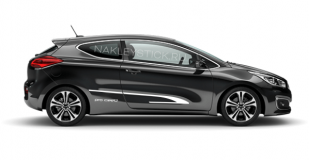 Акцентные полосы на борт Kia Pro Cee'd, вид 4