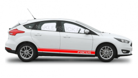 Комплект спортивных полос на борт Ford Focus, вид 10