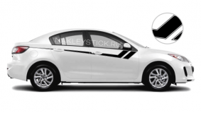 Акцентные полосы на двери Mazda 3, вид 6